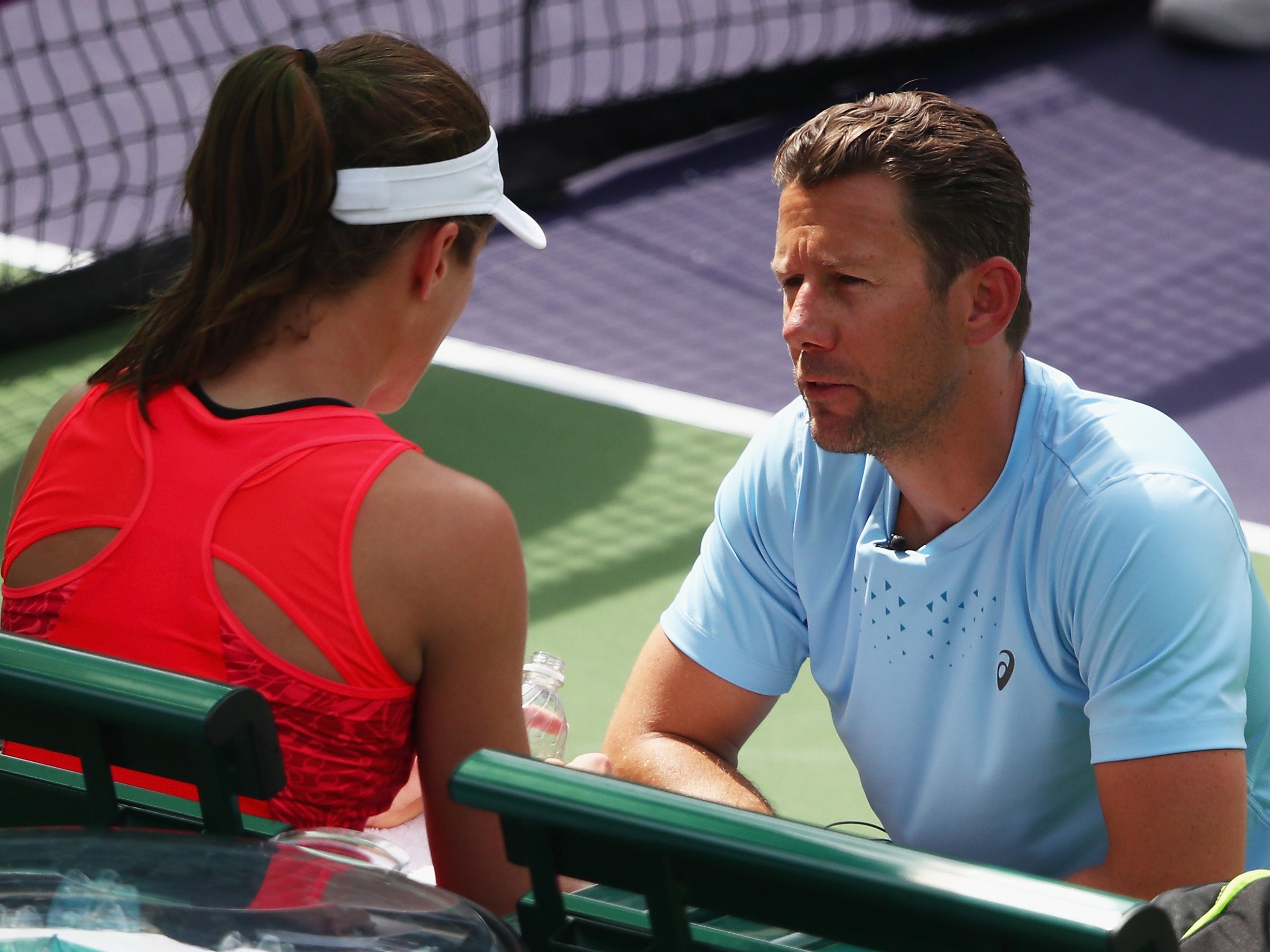 Konta is now working with Belgian coach Wim Fissette