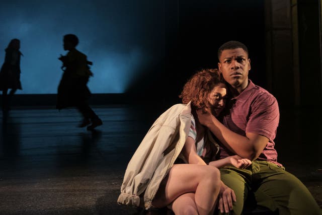 John Boyega as Woyzeck and Sarah Greene as Marie in 'Woyzeck' at The Old Vic