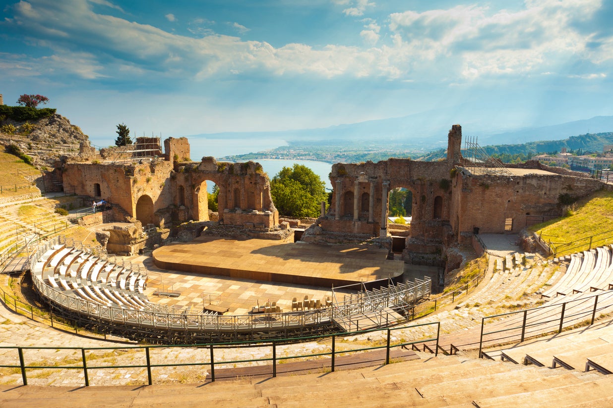 Enjoy the view from the Teatro Antico