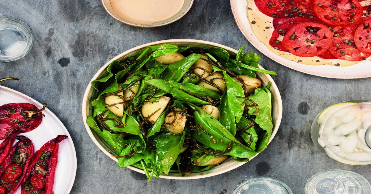 Jersey Royals, samphire & buttered radishes recipe