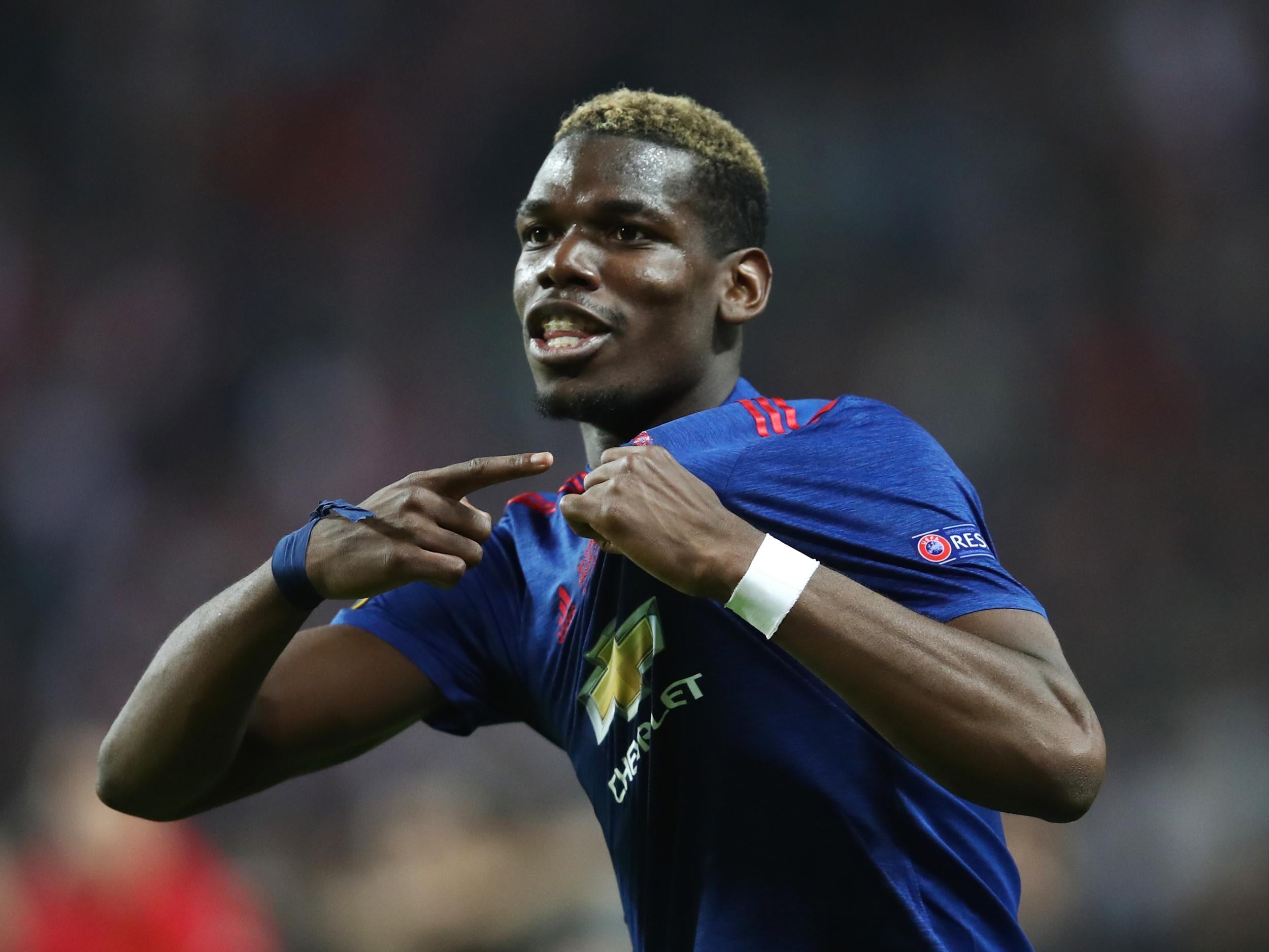 Pogba opened the scoring in United's comfortable 2-0 win