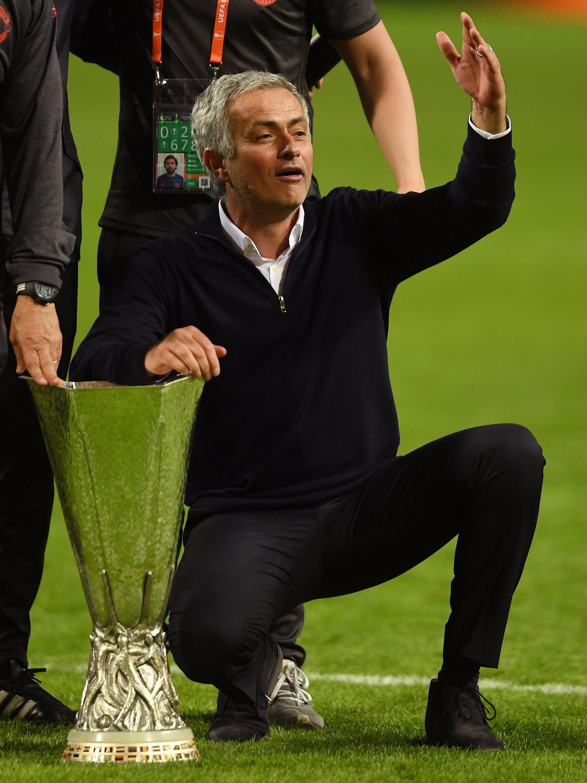 Mourinho has won three trophies in his debut season with the club