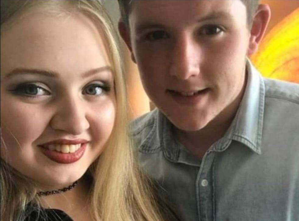 Chloe Rutherford, 17, and Liam Curry, 19, were 'perfect in every way for each other', their families have said