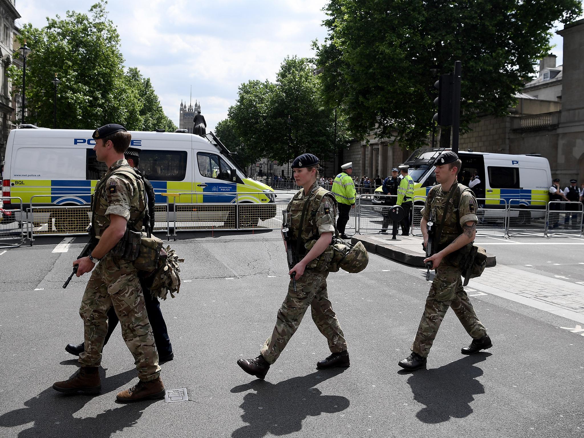 Armed soldiers have been deployed around the country following the Manchester attack