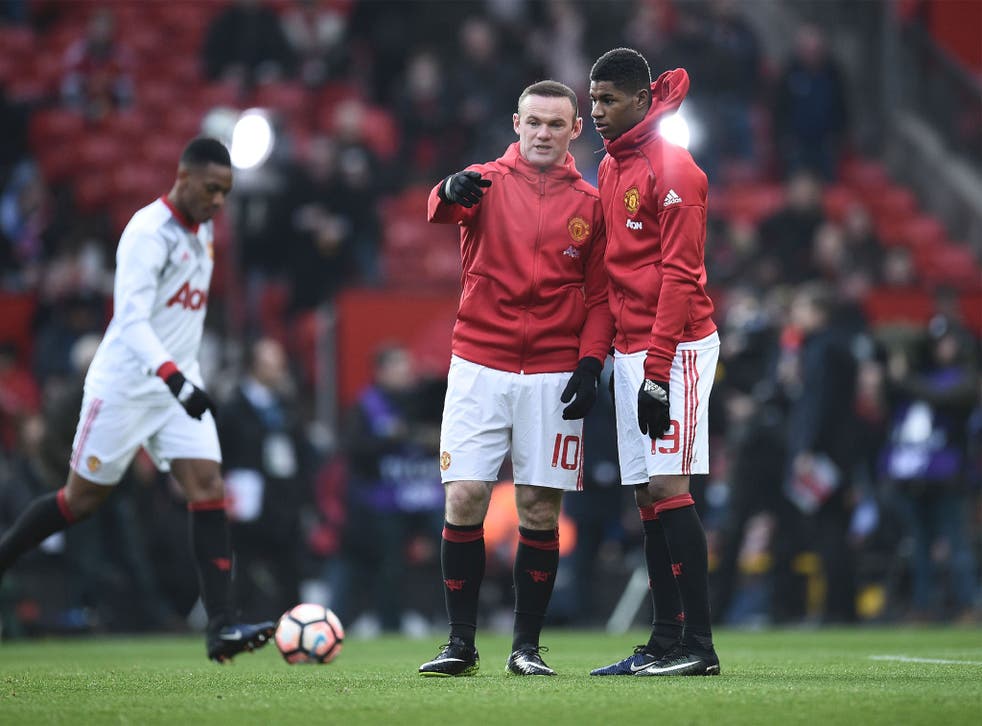 Rooney will hand over to Rashford at club and international level