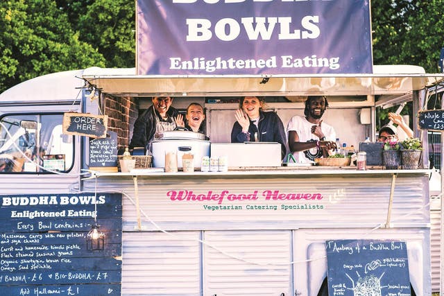 Wholefood Heaven van serves up award-winning Buddha Bowls at various festivals in UK