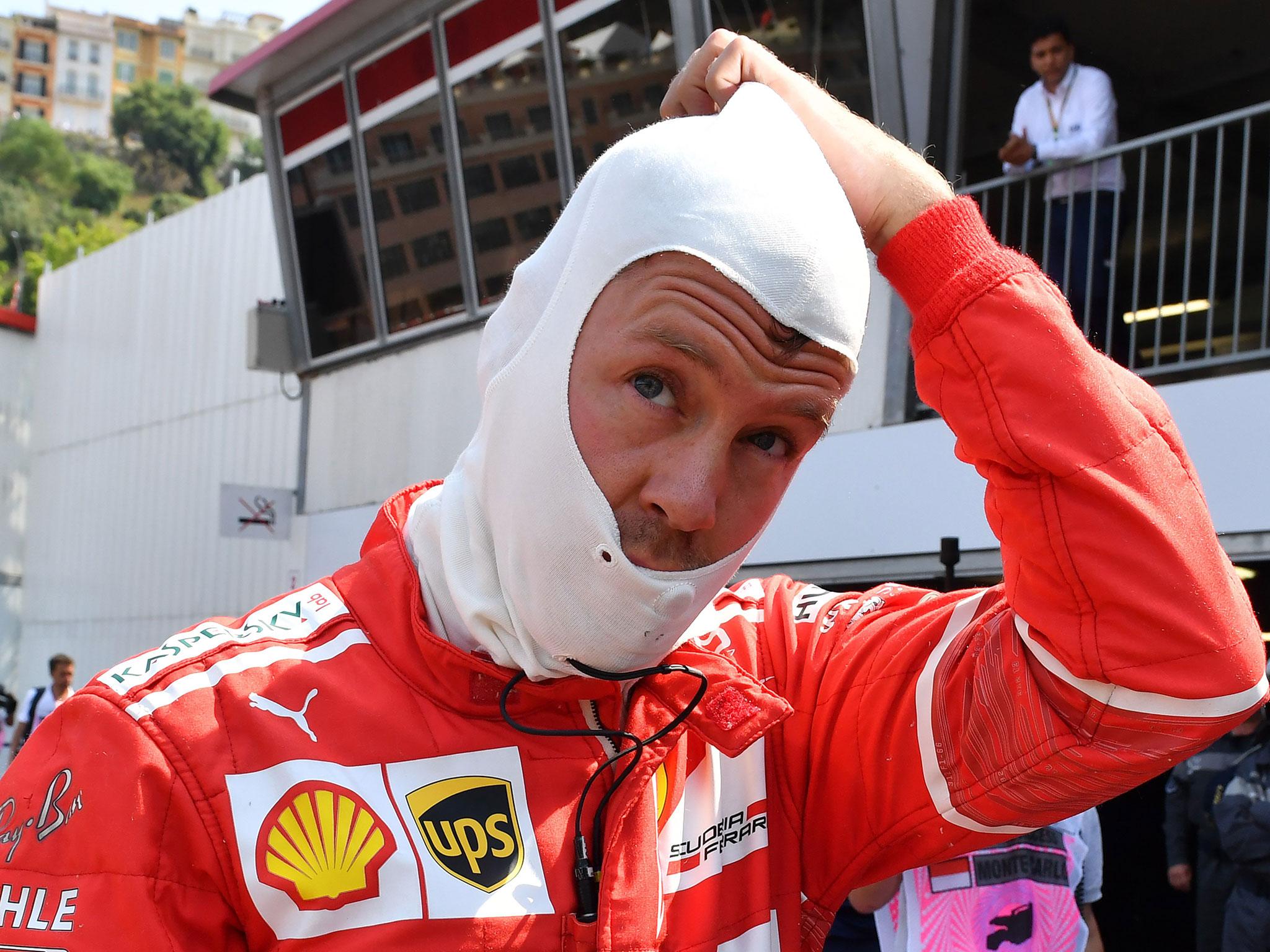 Vettel topped the timesheets on the first day of practice in Monte Carlo