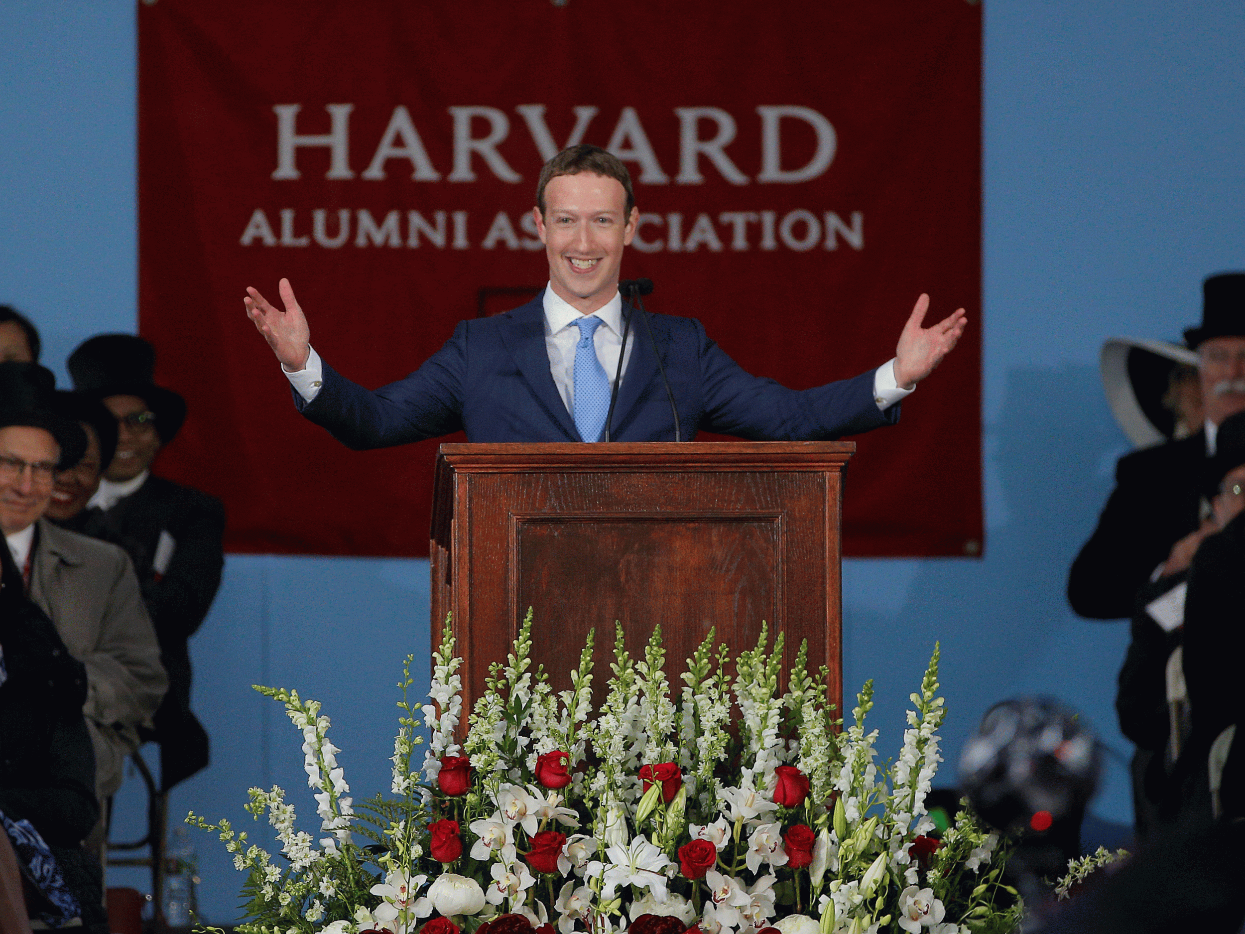 'If I get through this speech, it’ll be the first time I actually finish something at Harvard'