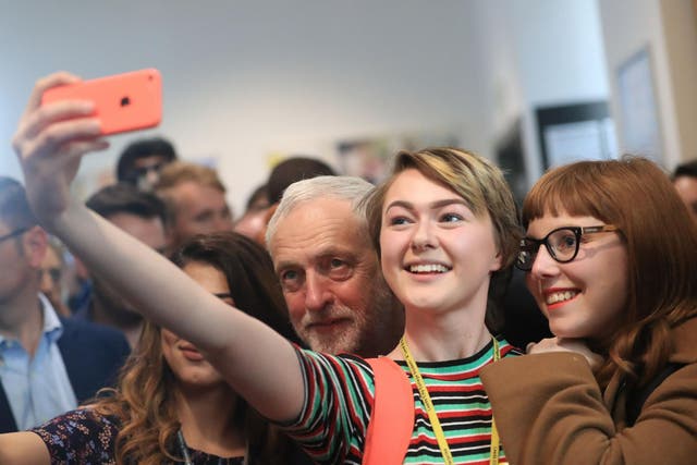 Labour leader Jeremy Corbyn is proving more adept at engaging with younger people in person and online, according to the findings