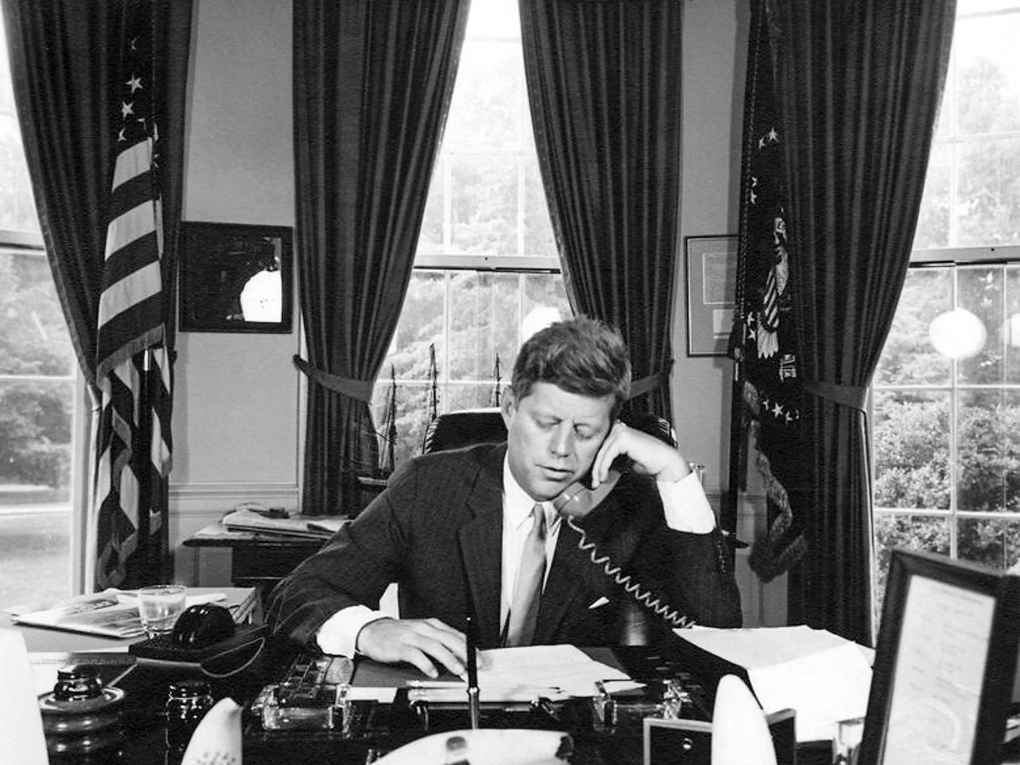 JFK in the Oval Office in 1962: without him, there would have been no Clinton, Obama, Blair or even Cameron