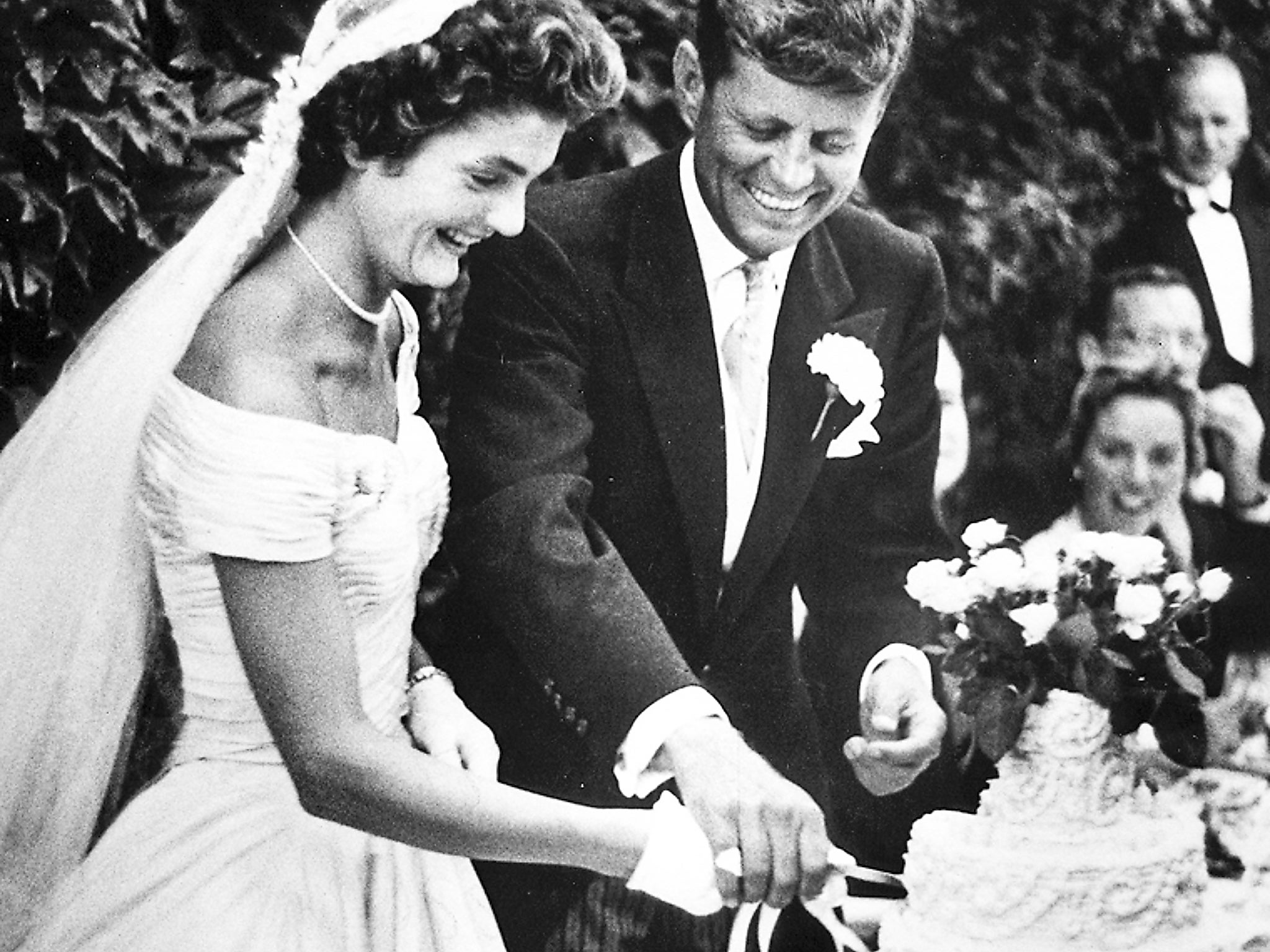 The Kennedys’ wedding reception in Newport, Rhode Island, September 1953