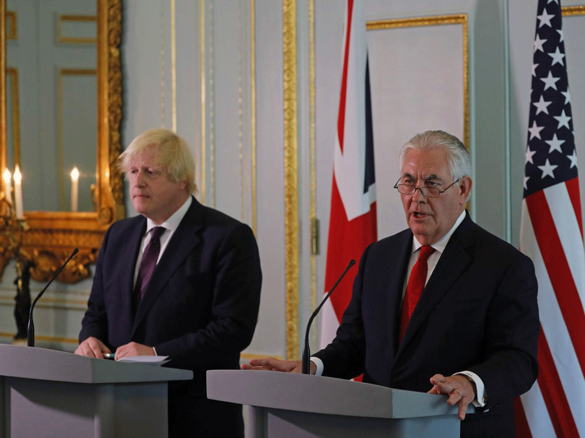 The US Secretary of State made a snap visit to the UK, meeting with Boris Johnson, following the incident