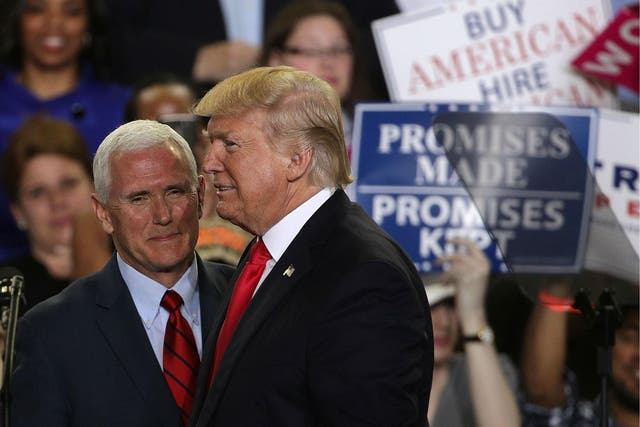 Donald Trump and Mike Pence have reached new lows in approval ratings