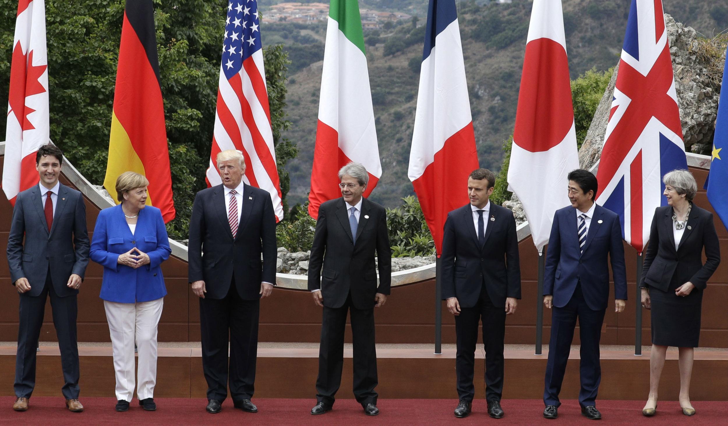 G7 summit Leaders pressure Donald Trump on climate change pact but