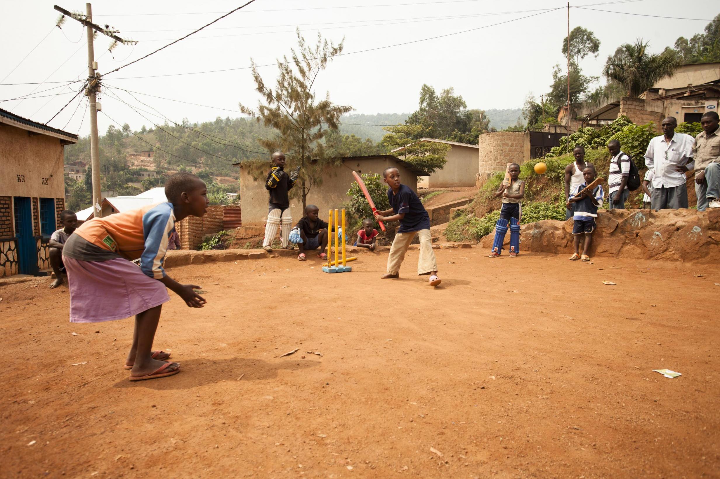 Cricket is being used as a social tool in Rwanda