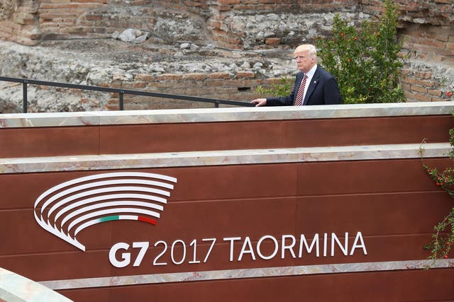 Donald Trump attended the G7 summit in Taormina