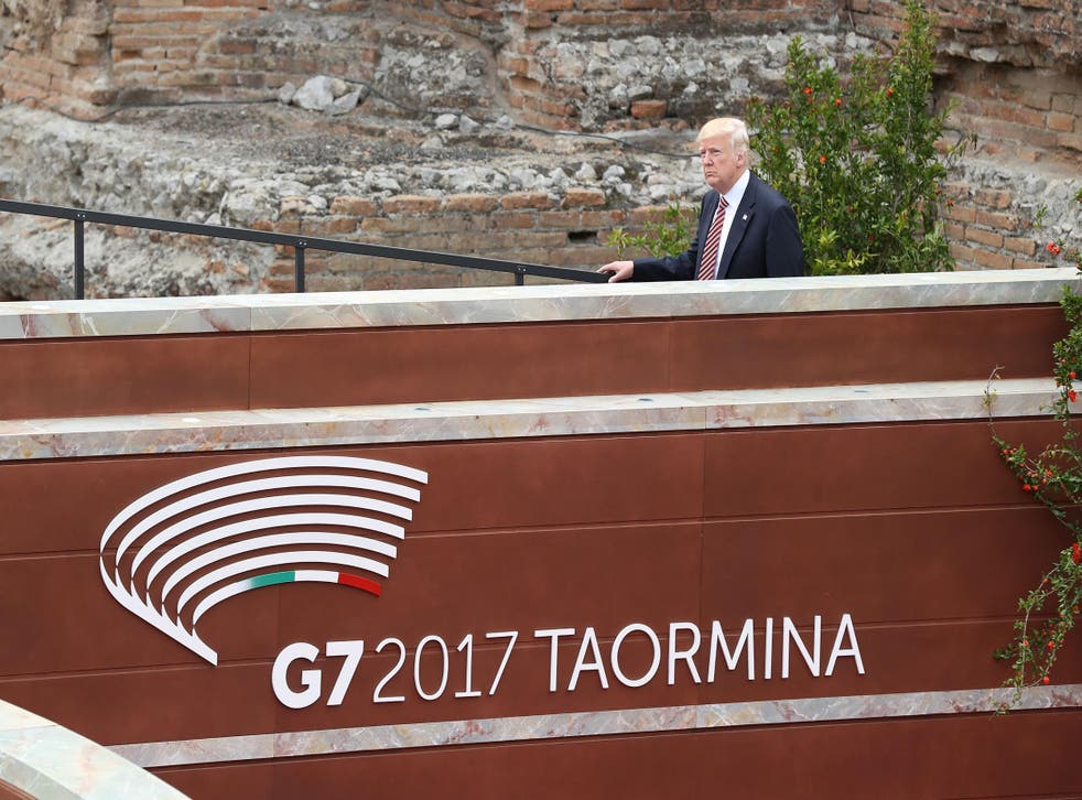 Donald Trump attended the G7 summit in Taormina