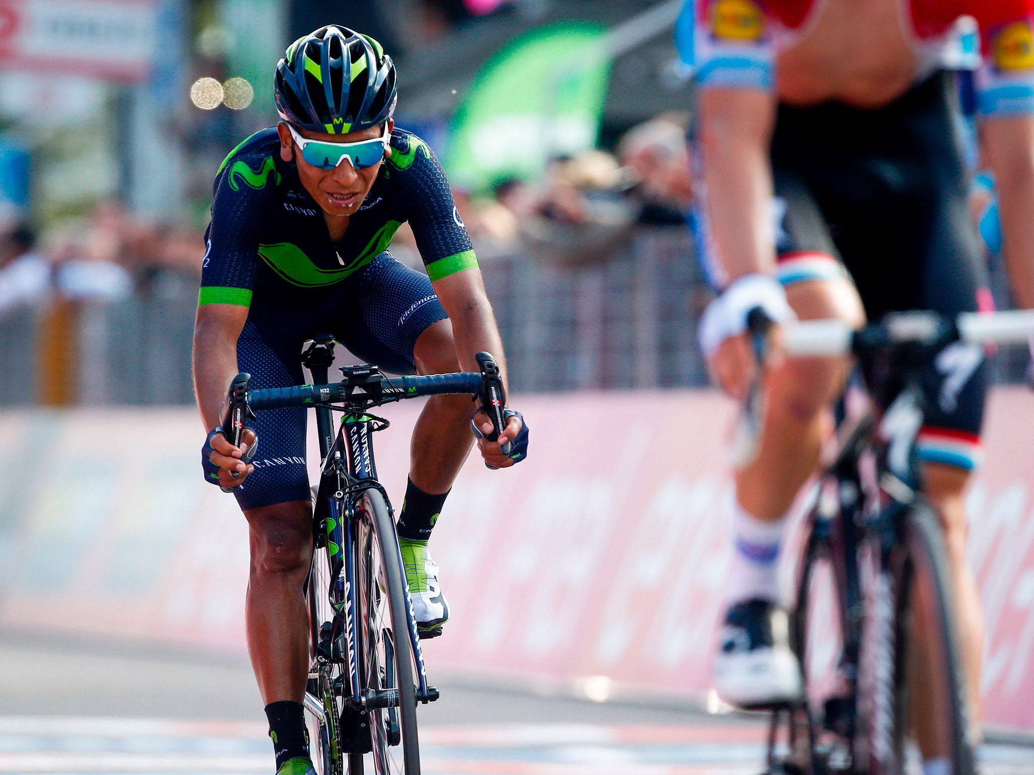 Quintana now leads, 38 seconds ahead of Dumoulin