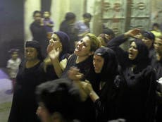 Protesters crash funeral for Christians killed in Egypt shooting