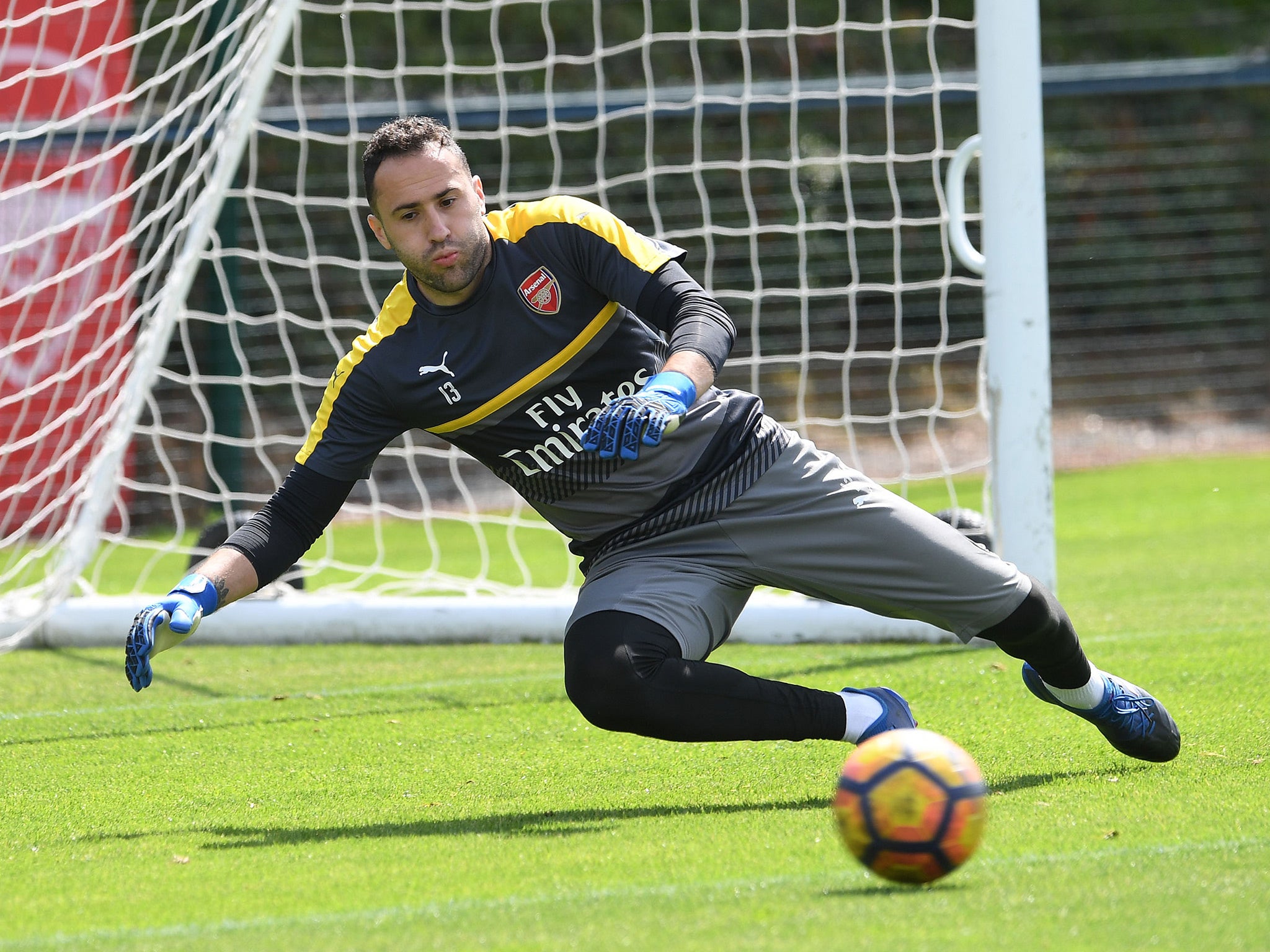 David Ospina will start in goal for Arsenal at Wembley