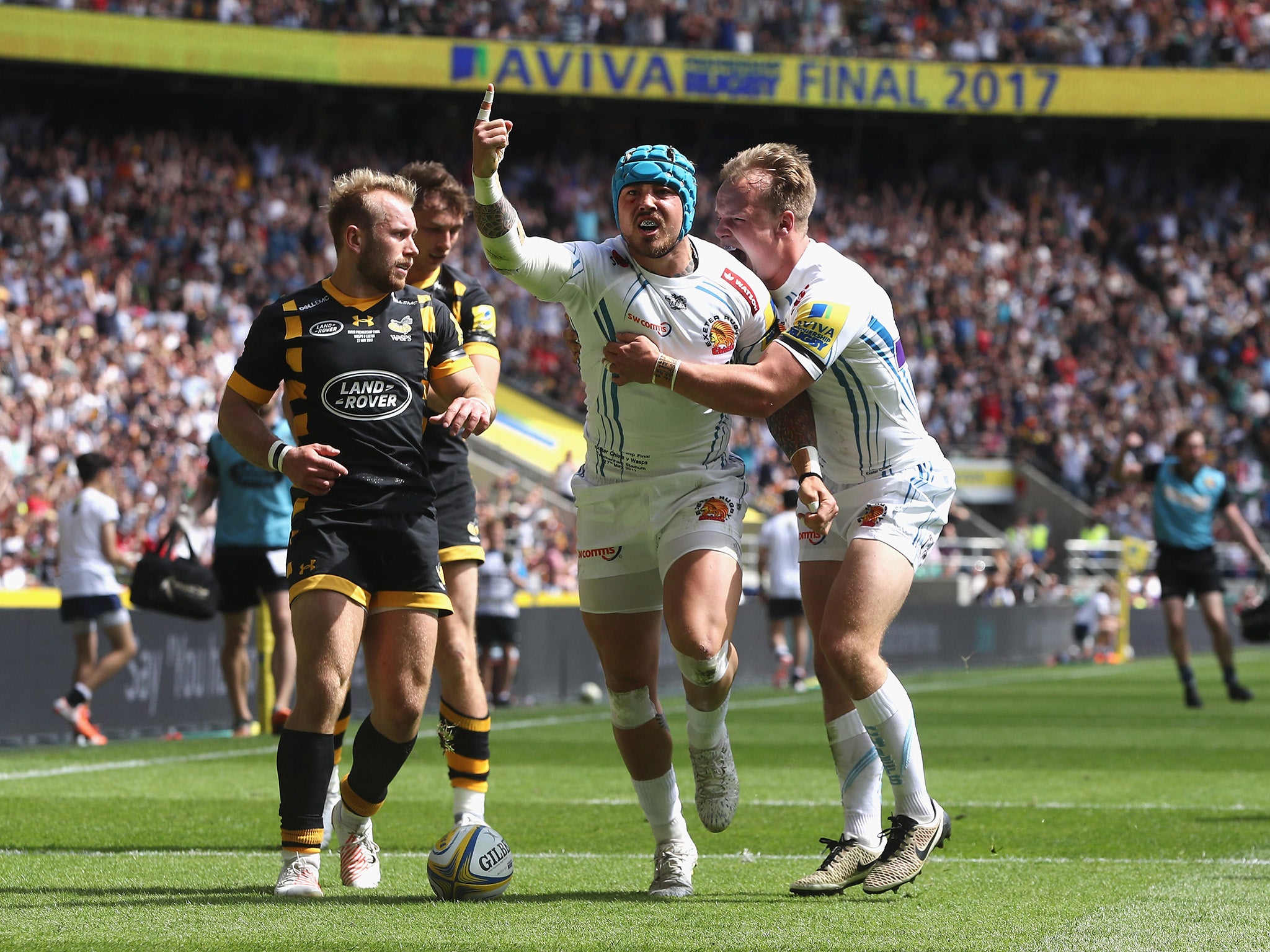 Lions winger Jack Nowell opened the scoring