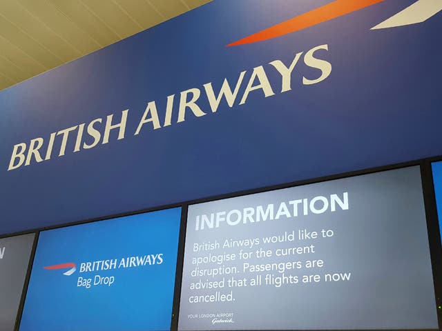 British Airways was forced to cancel all flights from Gatwick and Heathrow as a result of the disruption leading to the cancellation of around 800 flights