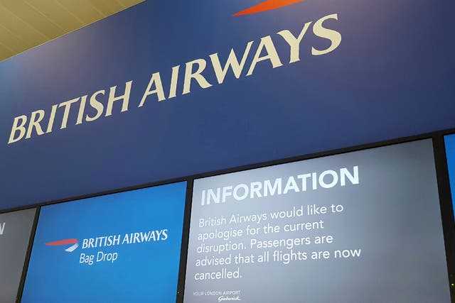 British Airways was forced to cancel all flights from Gatwick and Heathrow as a result of the disruption leading to the cancellation of around 800 flights