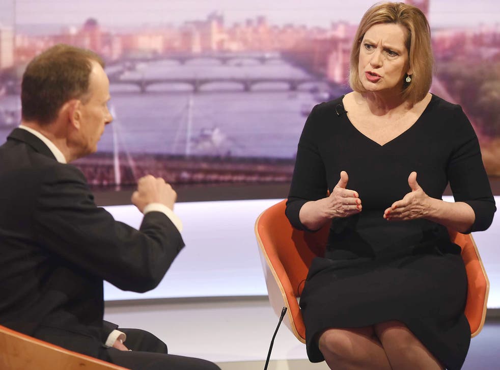 The Home Secretary told Andrew Marr that the operation was ongoing