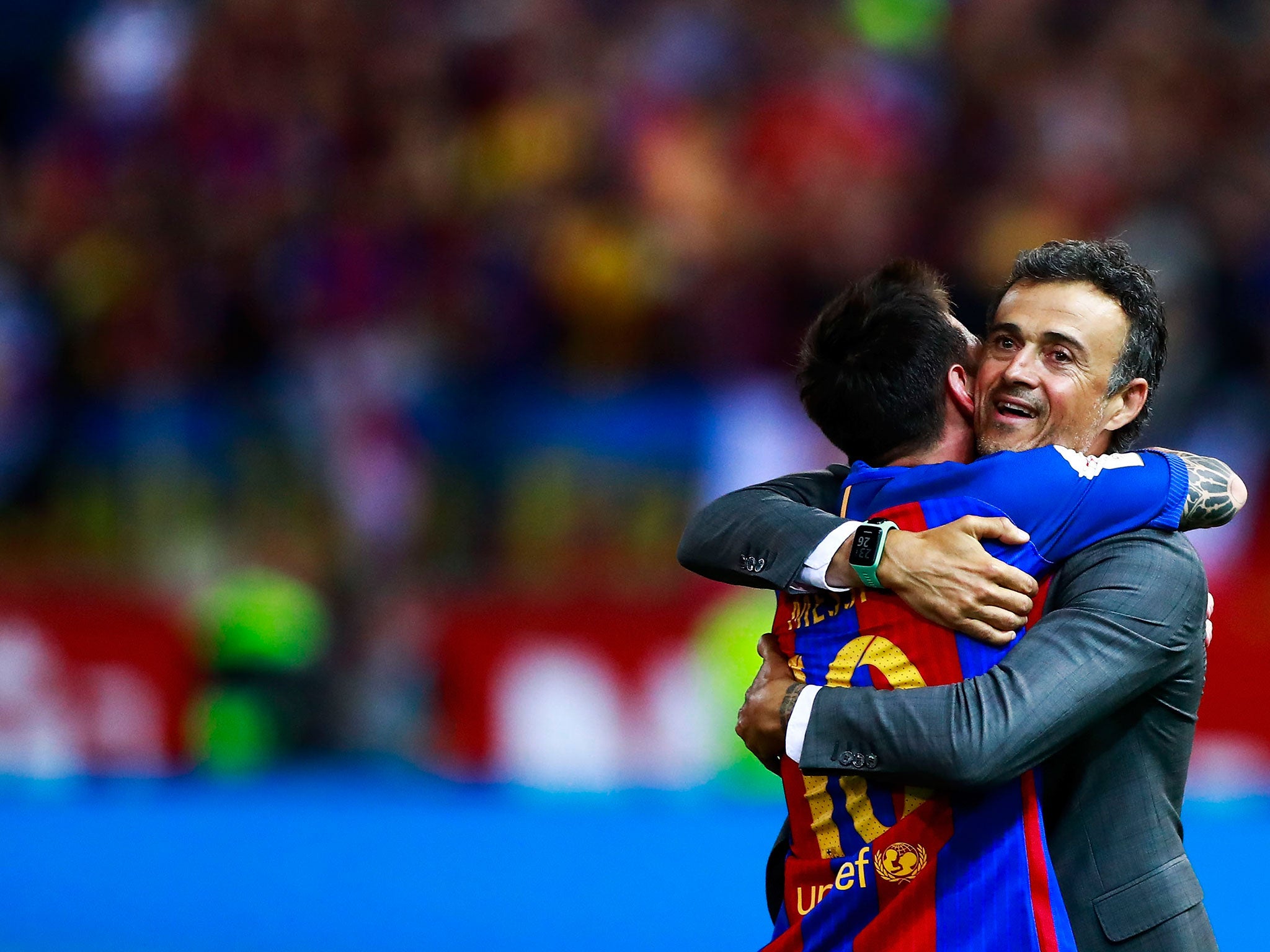 Luis Enrique bids farewell to Barcelona after three years at the club