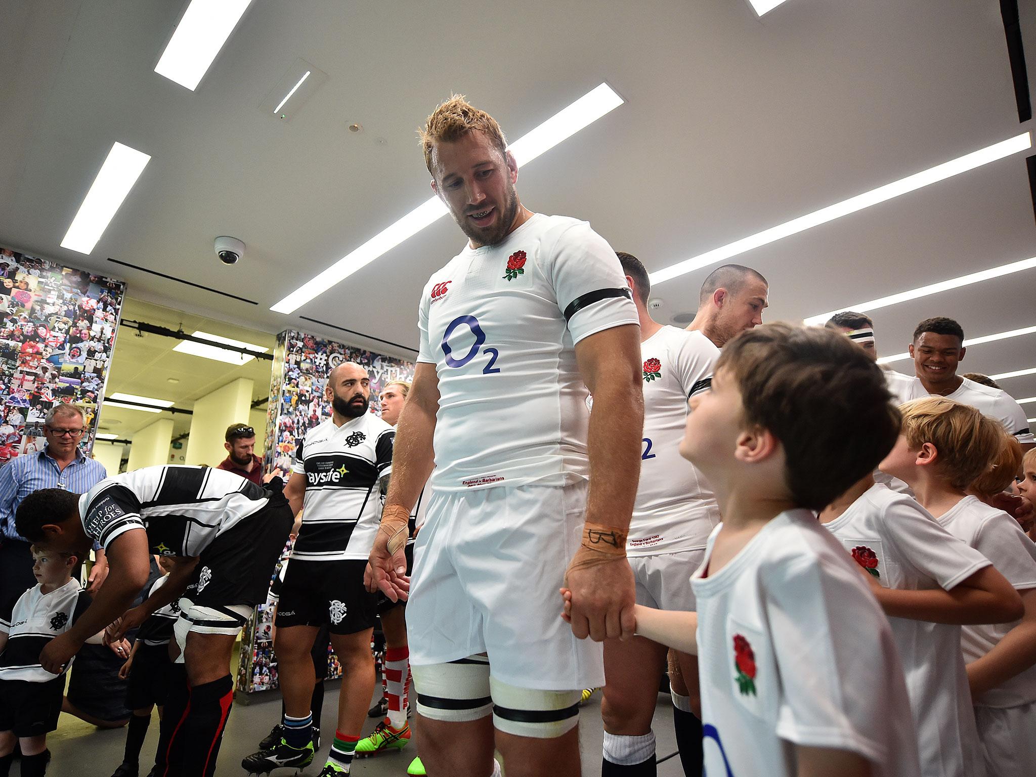 Robshaw led England out for the first time since the 2015 World Cup