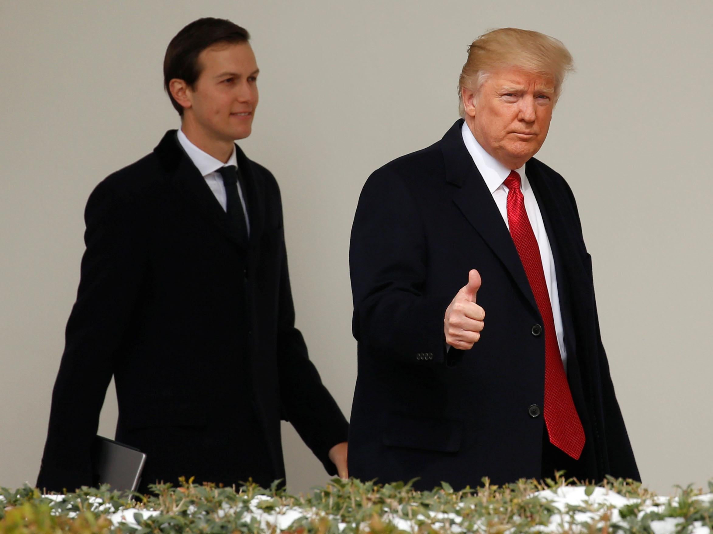 Jared Kushner and President Trump