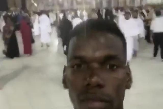 The 24-year-old Manchester United player is believed to have visited the holy city at least once before