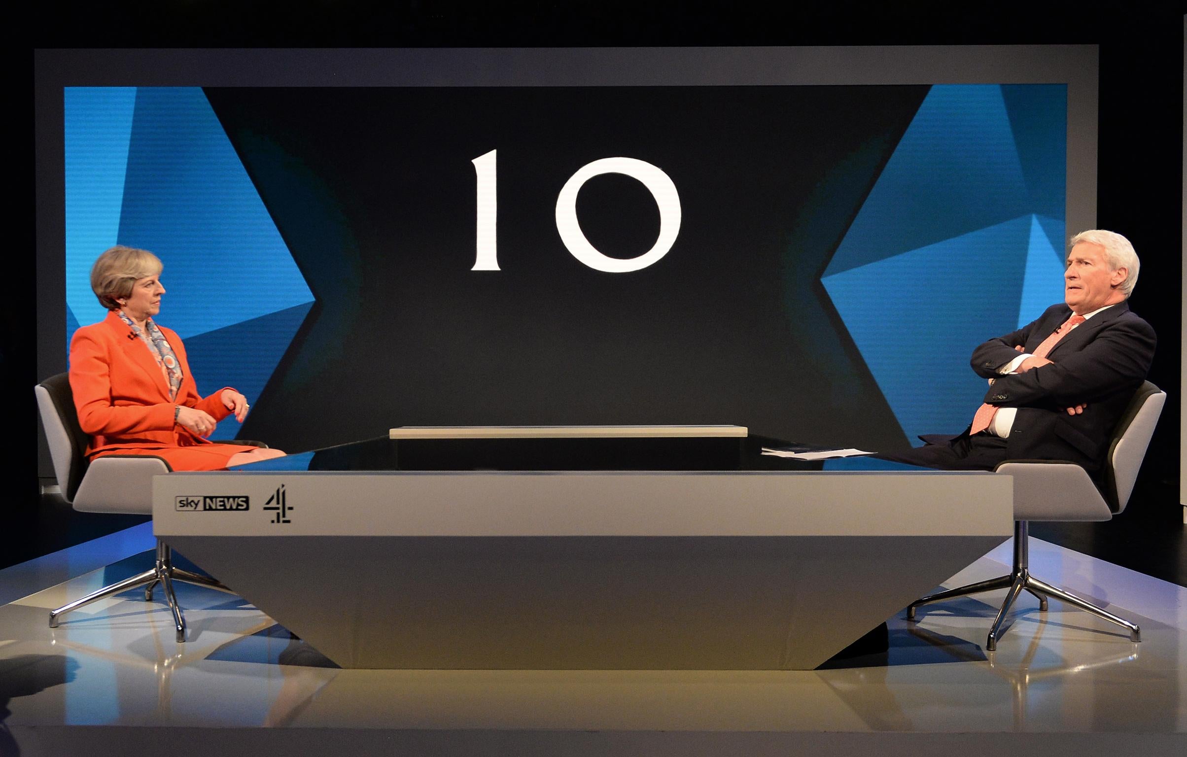 Jeremy Paxman suggested Brussels negotiators would think Theresa May was a 'blowhard'