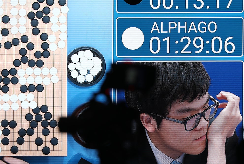 Go player Ke Jie after losing a match to Google's artificial intelligence program AlphaGo during a summit in Wuzhen, Zhejiang province, China, in May