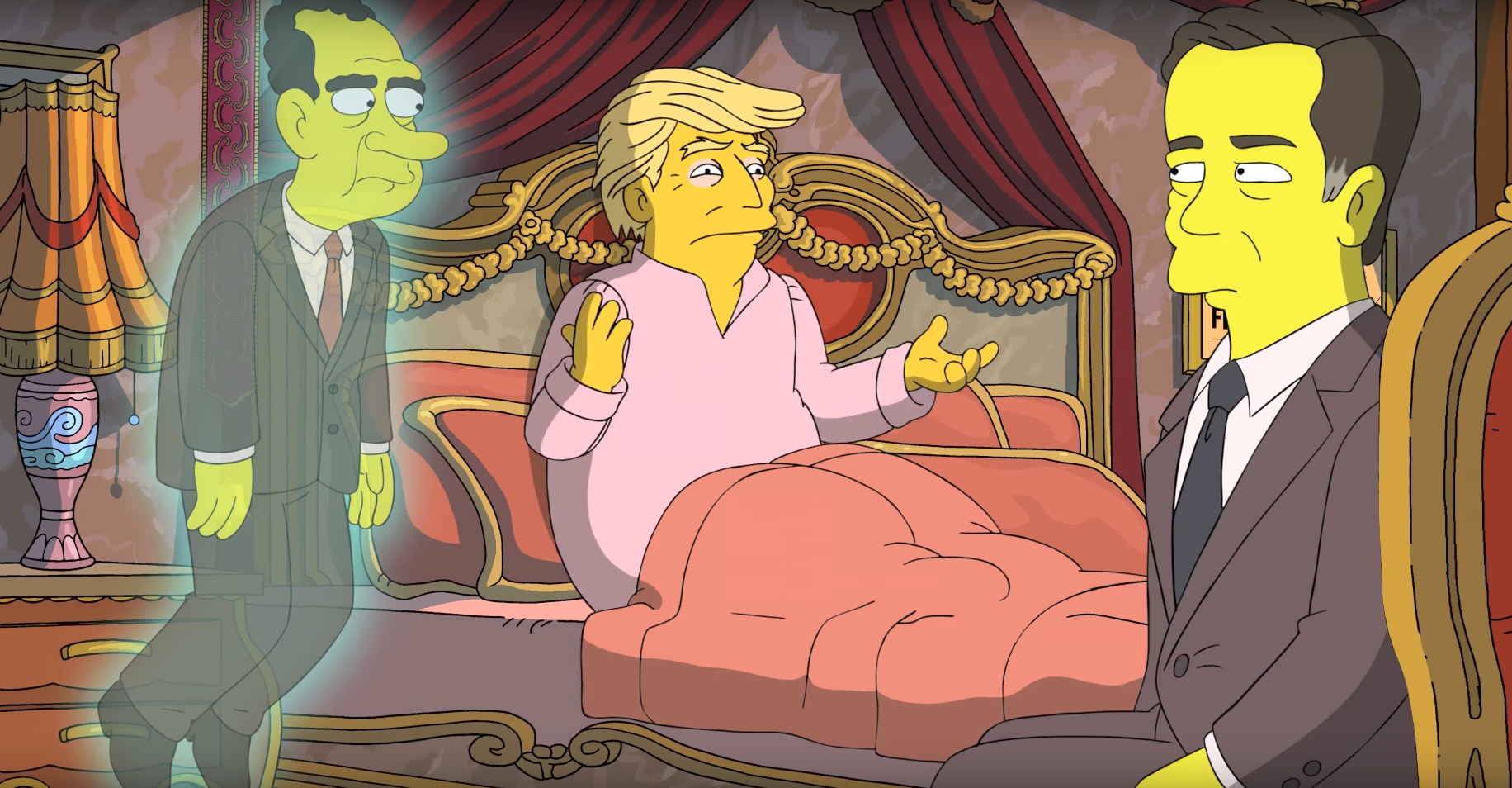 The Simpsons: Ghost of Nixon thanks Donald Trump in comedy short: 'Now I'm  now the 44th best President' | The Independent | The Independent