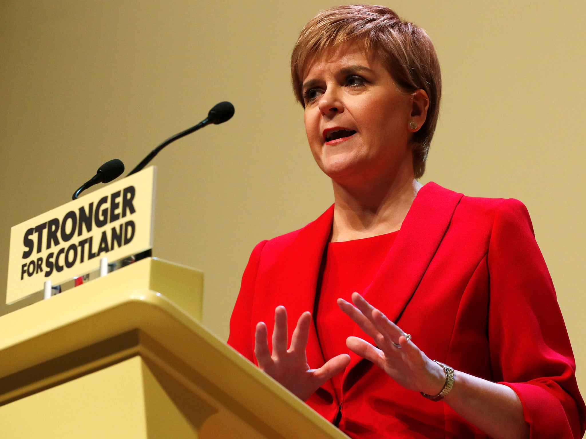 Nicola Sturgeon launches the SNP’s election manifesto in Perth