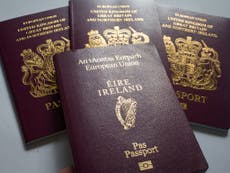 Surge in Irish passports applications from UK residents, figures show
