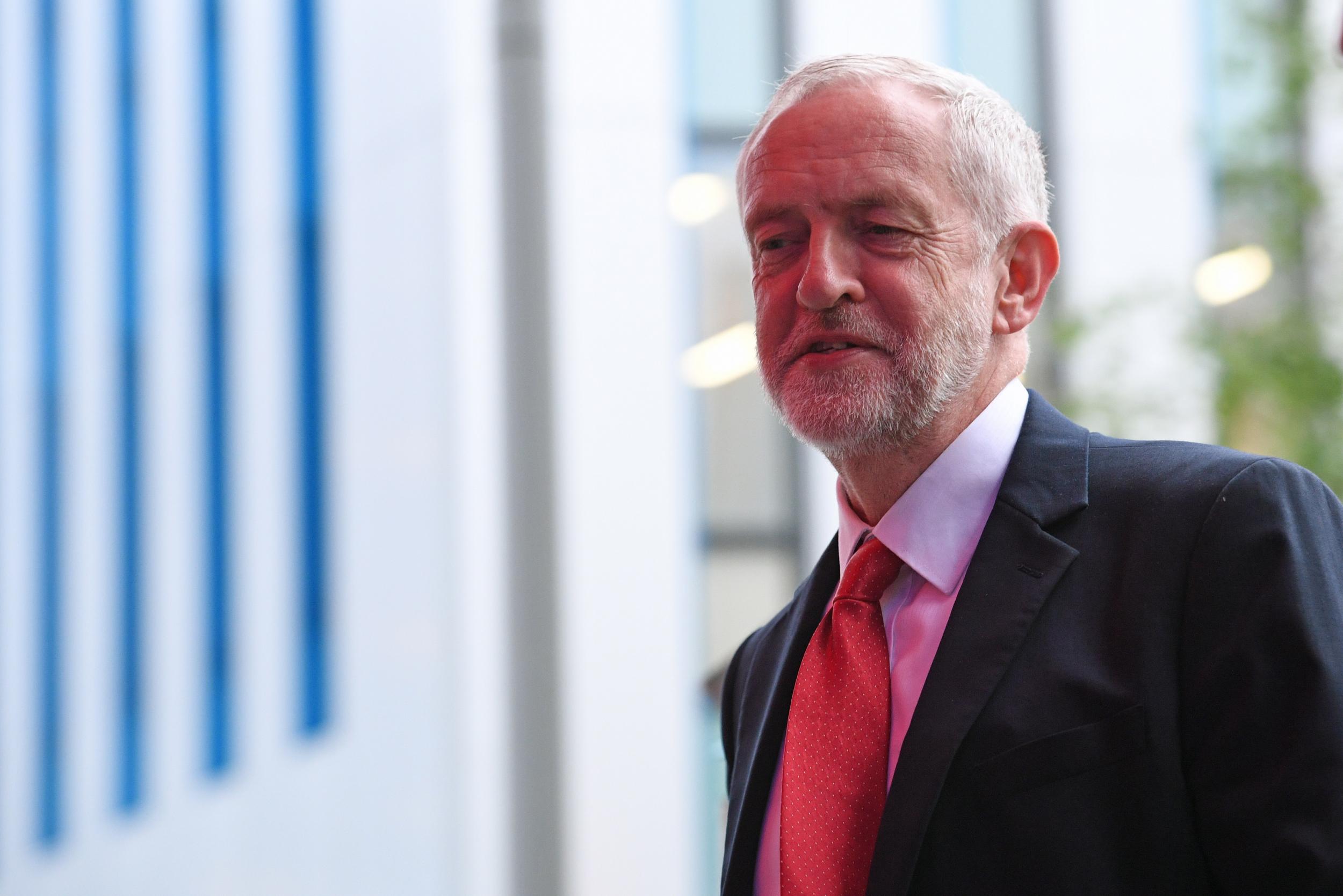 Labour leader Jeremy Corbyn before the live TV debate