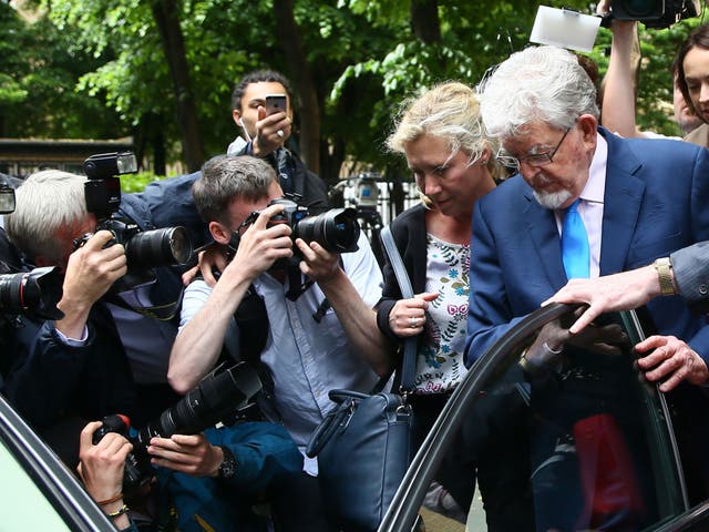 Rolf Harris leaves Southwark Crown Court in London after prosecutors said that they will not seek a second retrial