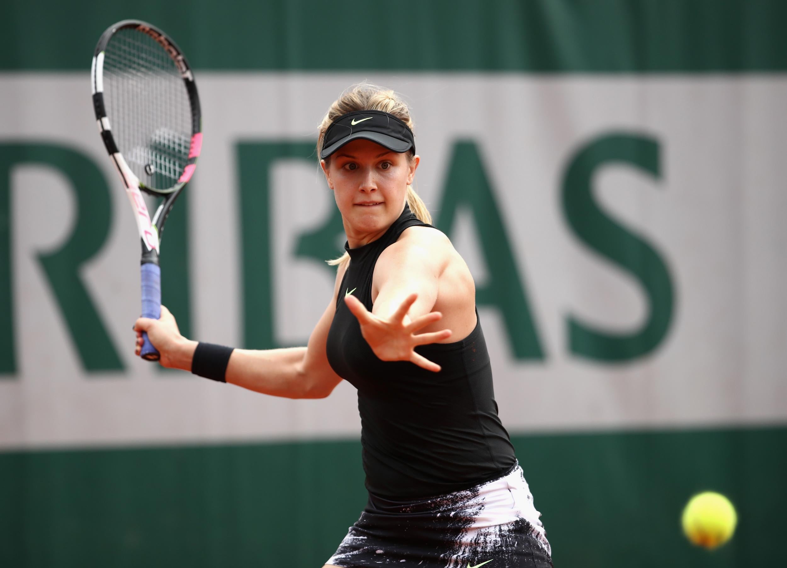 Bouchard played through the pain to reach the second round