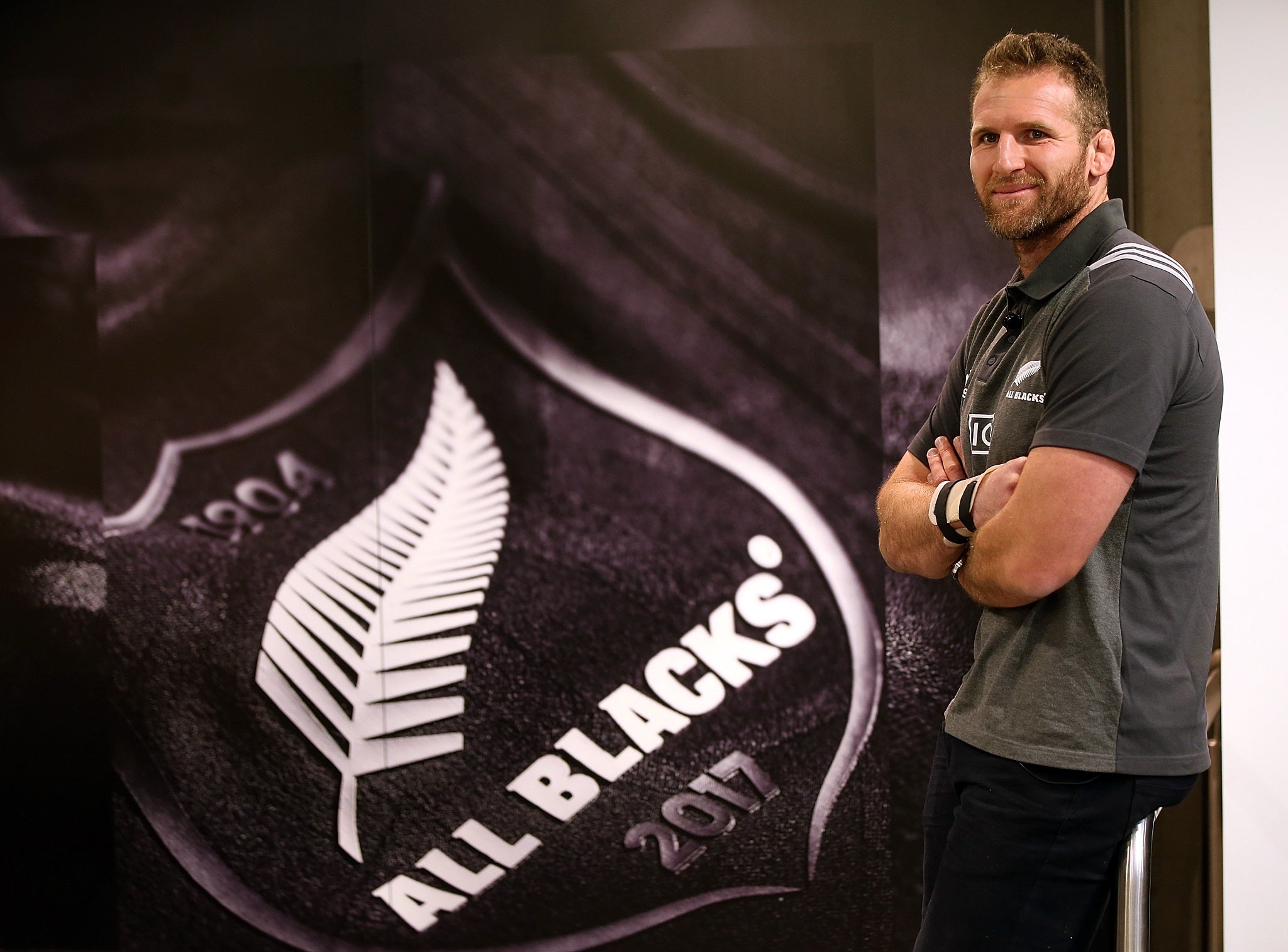 Kieran Read unveiled the new All Blacks jersey ahead of the British and Irish Lions tour