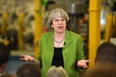 May sidesteps question whether she will resign if Tories shed seats