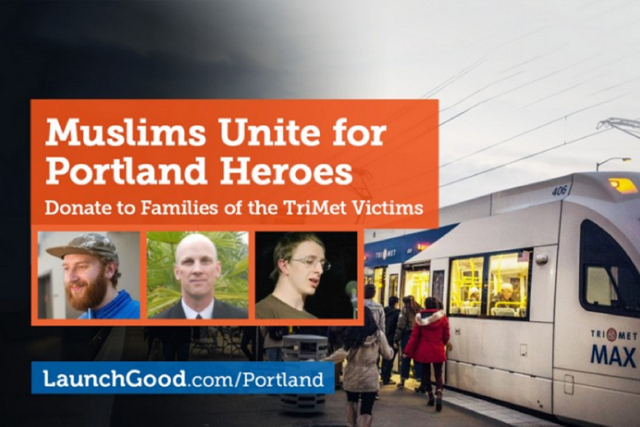 Crowdfuding page for the victims of Portland attacks