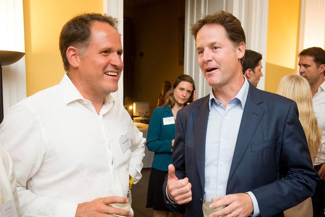 Deputy Prime Minister Nick Clegg launched the free school meals campaign with co-author Henry Dimbleby in 2014