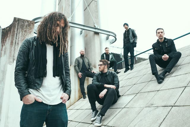 SikTh, from left to right, Mikee Goodman