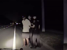 Video shows dazed Woods unable to walk when arrested by police