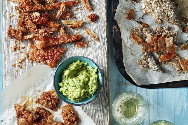 Get crackling: no need to throw chicken skin or the carcass away again 