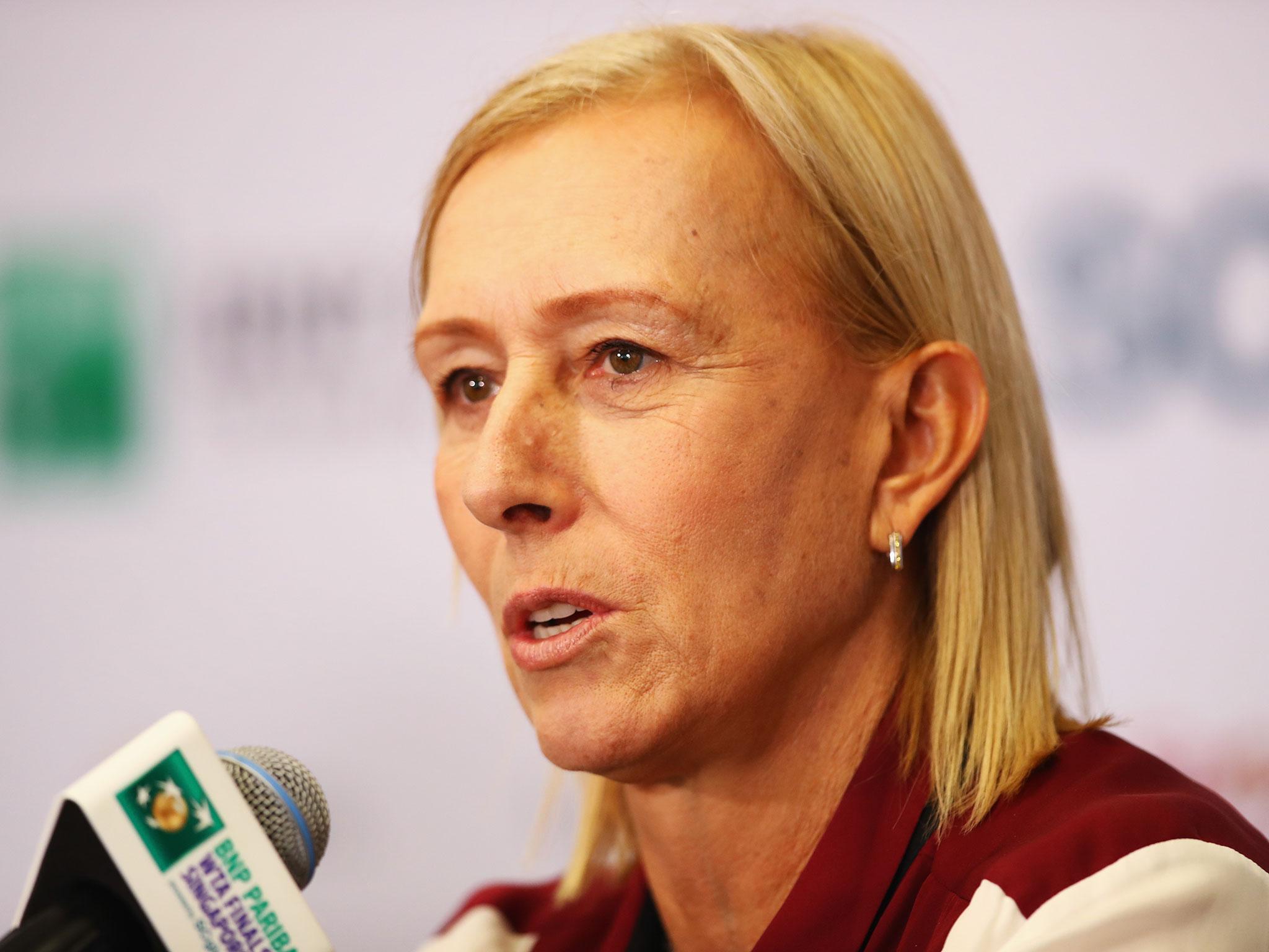 Navratilova, a prominent advocate for LGBT rights, criticised Court for her views