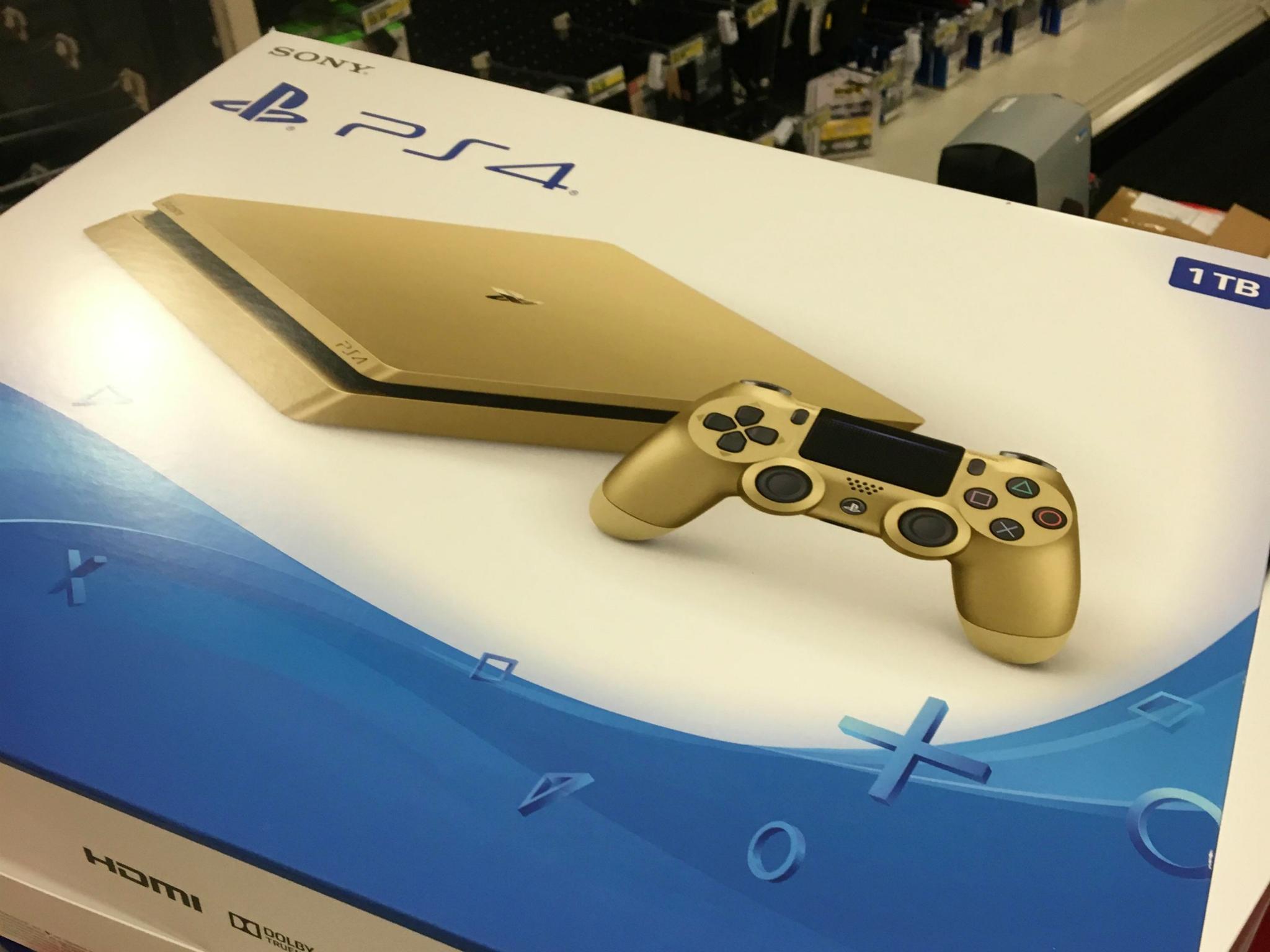 Different-coloured DualShock 4 controllers – one of which is the exact same shade of gold – have been available for some time