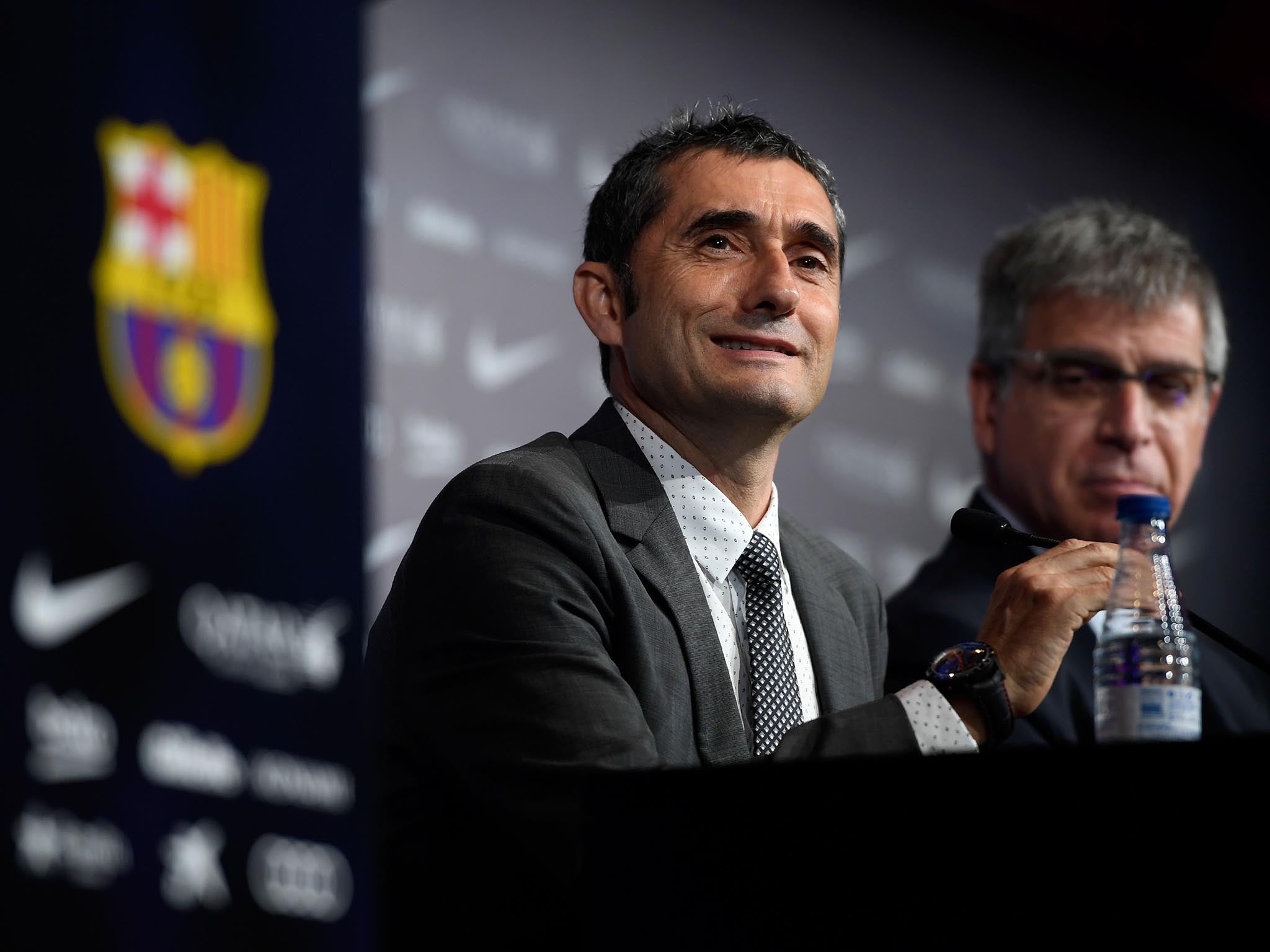 Valverde was unveiled as Barcelona manager this week